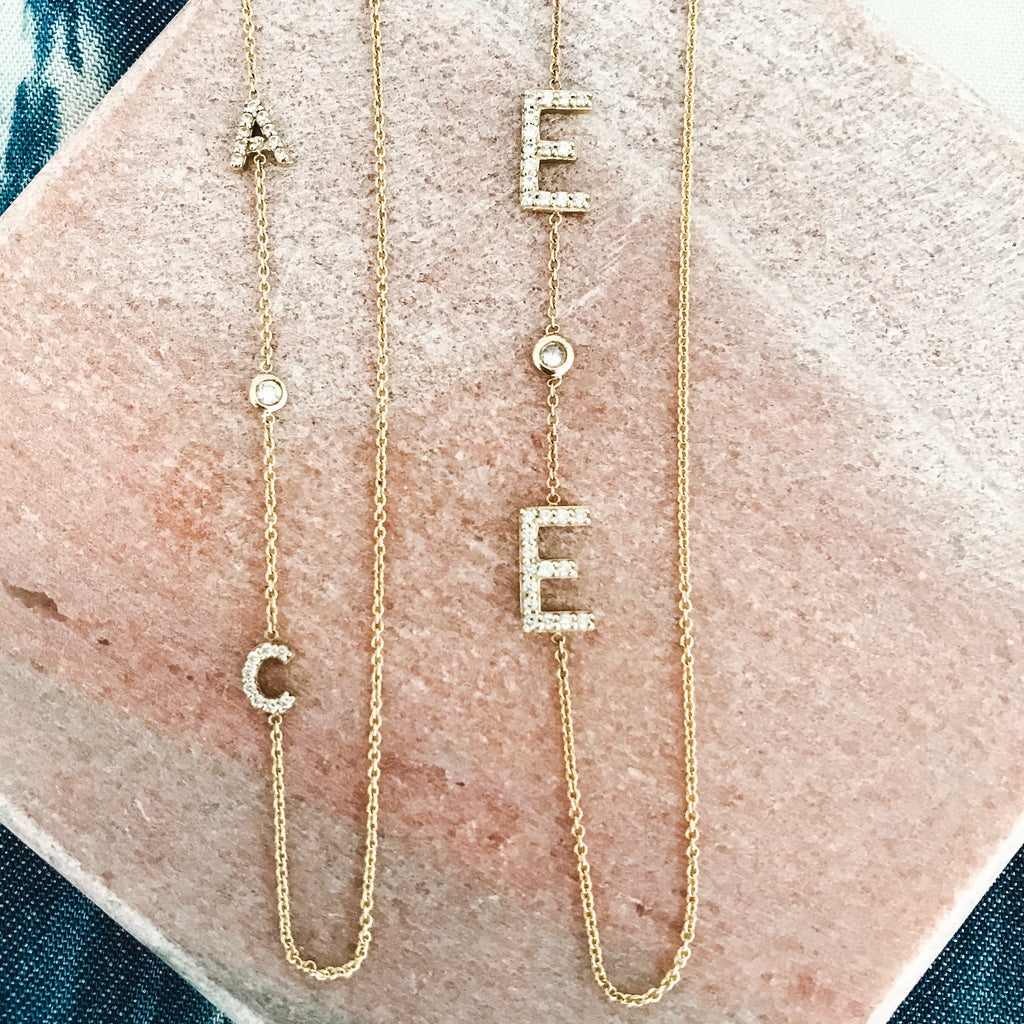 The Initial Necklaces are meaningful and the best way to wear meaningful letters.