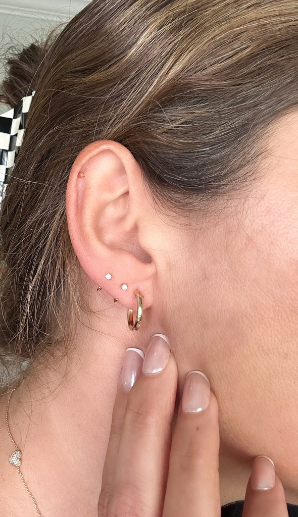 Gold Filled Hoop Earring Pair