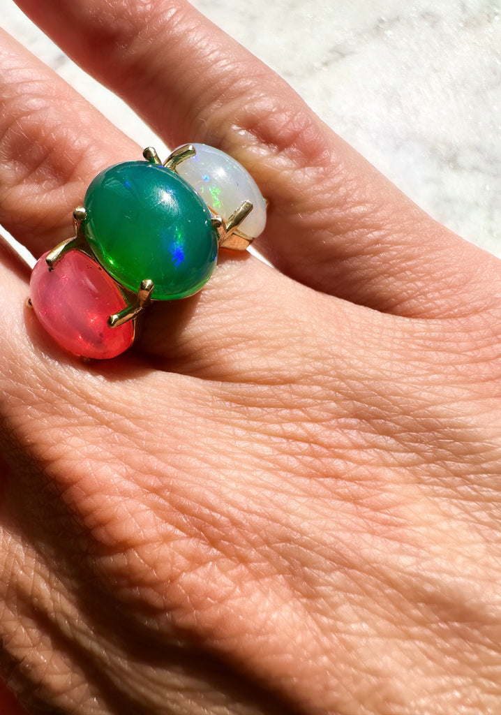 14K Chunky Opal Ring