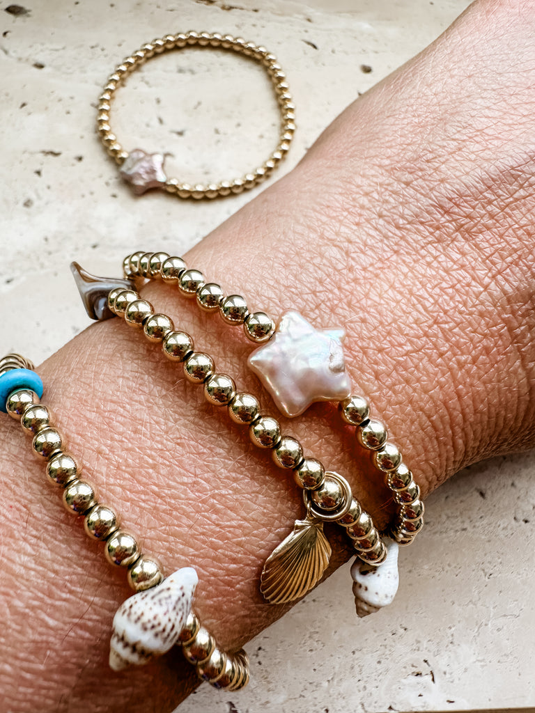 Starlight Freshwater Pearl  Bead Bracelet