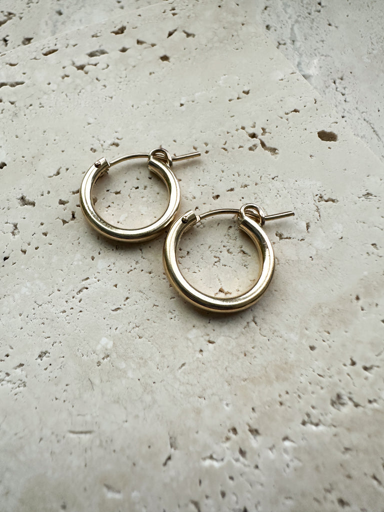 Gold Filled Hoop Earring Pair