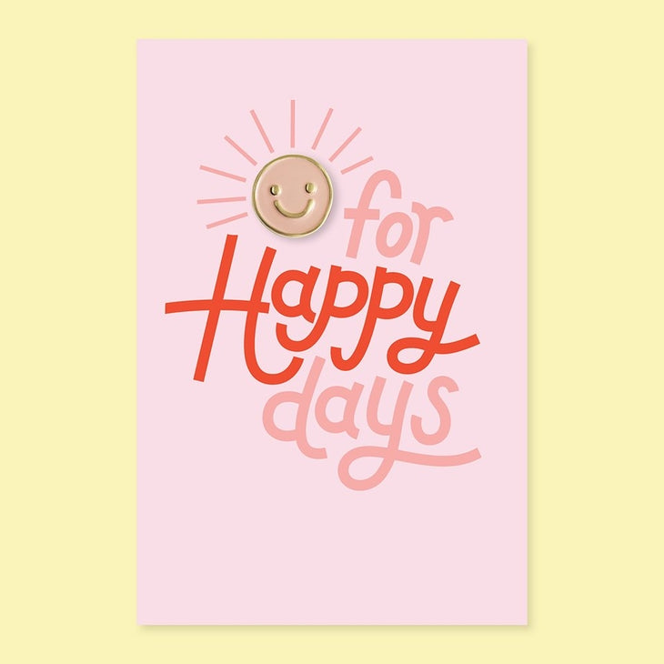 Happy Day Pin and Post Card